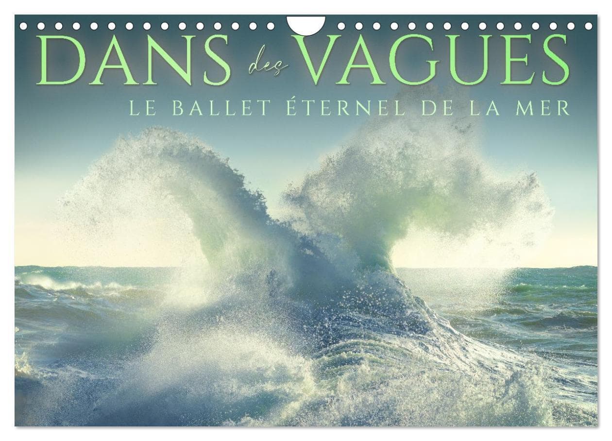 Dans des vagues - Le ballet éternel de la mer (Calendrier mural 2026 DIN A4 vertical), CALVENDO calendrier mensuel