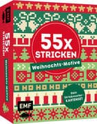55 x stricken - Weihnachts-Motive: Deine Strickmustersammlung als Kartenset