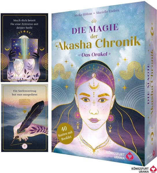 Die Magie der Akasha Chronik - Das Orakel - 40 Orakelkarten und 160-seitiges Booklet