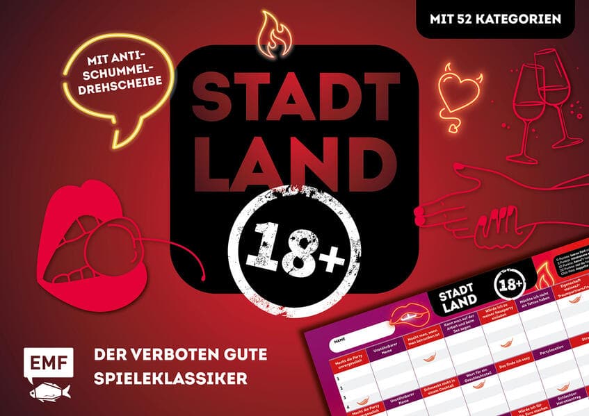 Stadt, Land, Ü18 - Der verboten gute Spieleklassiker für Partys, Geburtstage und JGAs