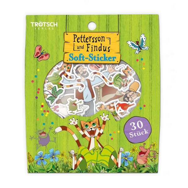TRÖTSCH - Pettersson und Findus Soft-Sticker | Ab 3 Jahren