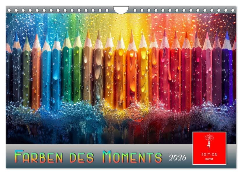 Farben des Moments (Wandkalender 2026 DIN A4 quer), CALVENDO Monatskalender