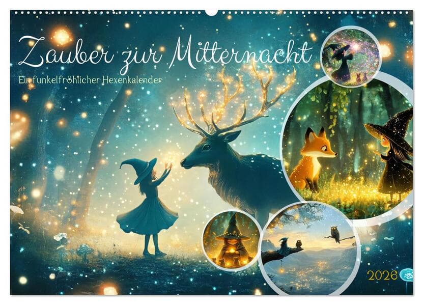 Zauber zur Mitternacht (Wandkalender 2026 DIN A2 quer), CALVENDO Monatskalender