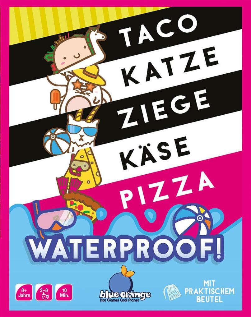 Taco Katze Ziege Käse Pizza Waterproof