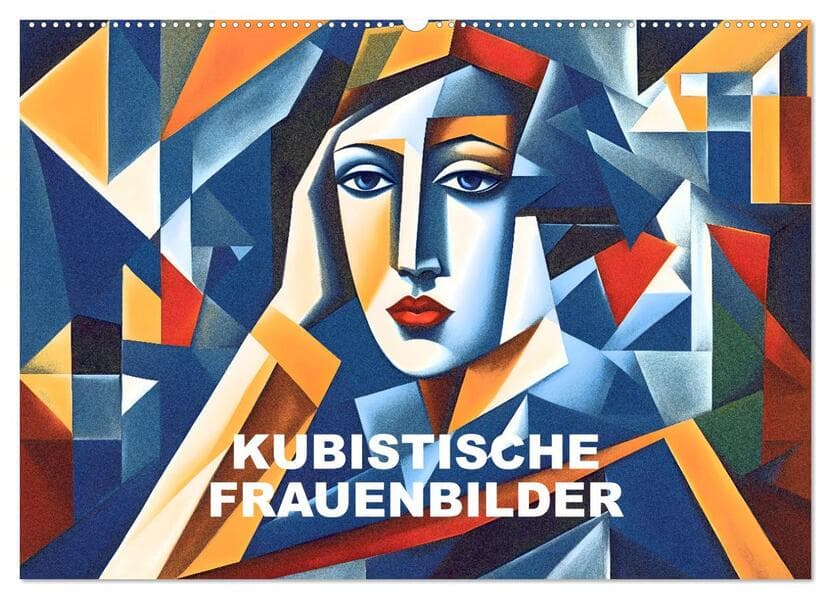 Kubistische Frauen Bilder (Wandkalender 2026 DIN A2 quer), CALVENDO Monatskalender