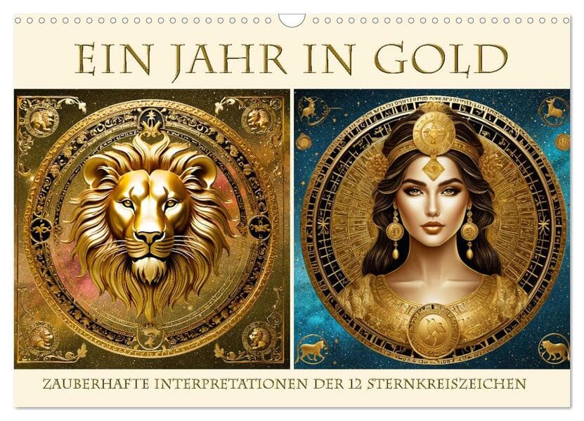 Ein Jahr in Gold (Wandkalender 2026 DIN A3 quer), CALVENDO Monatskalender