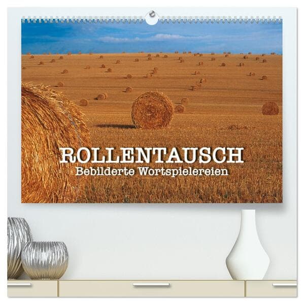 Rollentausch - Bebilderte Wortspielereien (hochwertiger Premium Wandkalender 2026 DIN A2 quer), Kunstdruck in Hochglanz