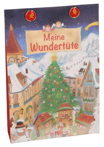 Butzon & Bercker Wundertüte zu Weihnachten - liebevoll gefüllte Überraschungstüte mit kleinen Geschenkartikeln für Advent und Heiligabend, festliche Mitbringsel für Kinder und Familie
