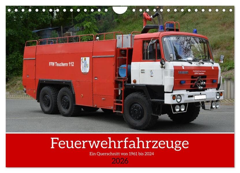 Einsatzfahrzeuge aus Ostdeutschland von 1961 bis heute (Wandkalender 2026 DIN A4 quer), CALVENDO Monatskalender