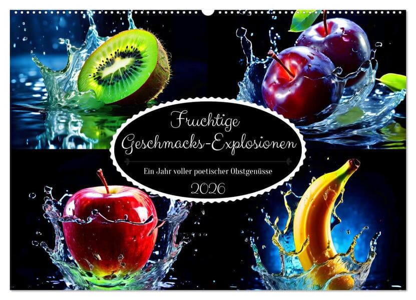 Fruchtige Geschmacks-Explosionen (Wandkalender 2026 DIN A2 quer), CALVENDO Monatskalender