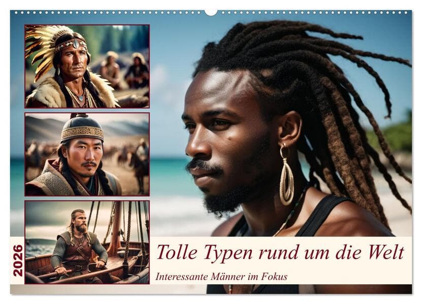 Tolle Typen rund um die Welt (Wandkalender 2026 DIN A2 quer), CALVENDO Monatskalender