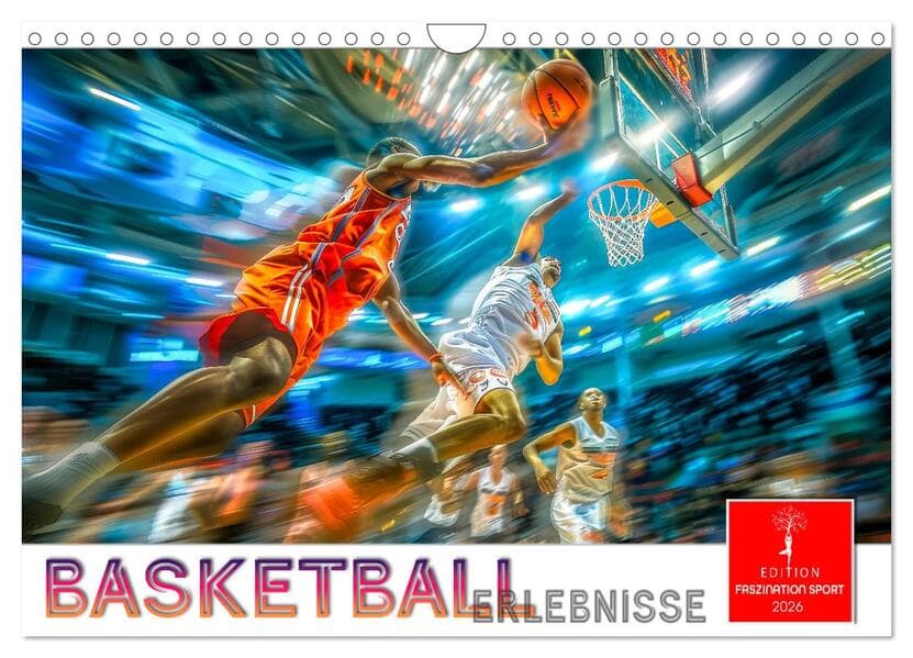 Basketball Erlebnisse (Wandkalender 2026 DIN A4 quer), CALVENDO Monatskalender