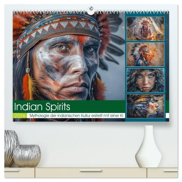 Indian Spirits (hochwertiger Premium Wandkalender 2026 DIN A2 quer), Kunstdruck in Hochglanz