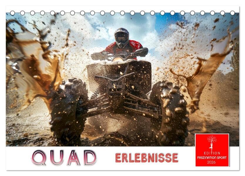 Quad Erlebnisse (Tischkalender 2026 DIN A5 quer), CALVENDO Monatskalender