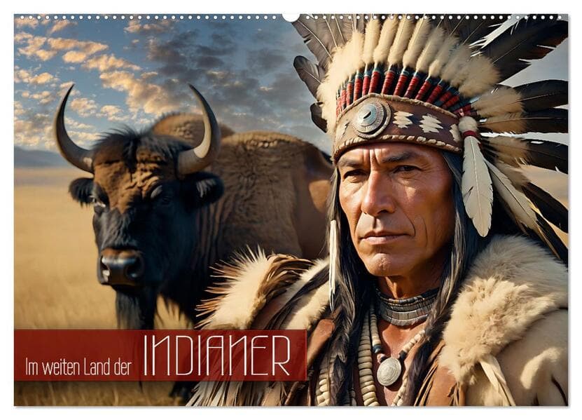 Im weiten Land der Indianer (Wandkalender 2026 DIN A2 quer), CALVENDO Monatskalender