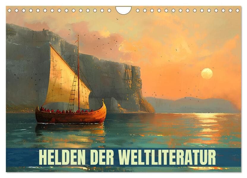 Helden der Weltliteratur (Wandkalender 2026 DIN A4 quer), CALVENDO Monatskalender