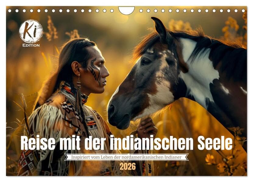Reise mit der indianischen Seele (Wandkalender 2026 DIN A4 quer), CALVENDO Monatskalender