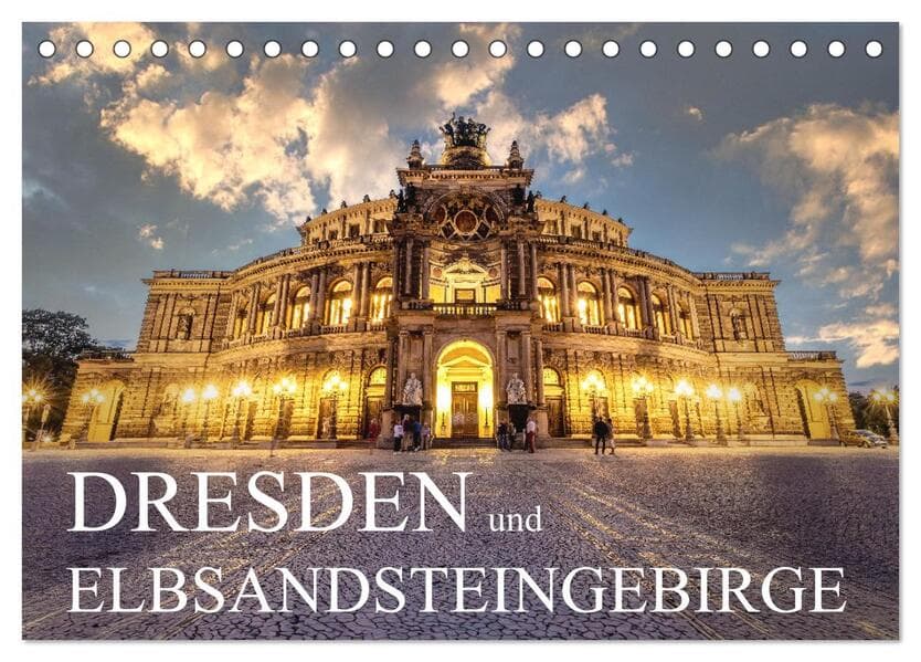 Dresden und Elbsandsteingebirge (Tischkalender 2026 DIN A5 quer), CALVENDO Monatskalender