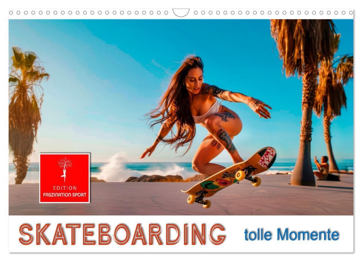 Skateboarding - tolle Momente (Wandkalender 2026 DIN A3 quer), CALVENDO Monatskalender