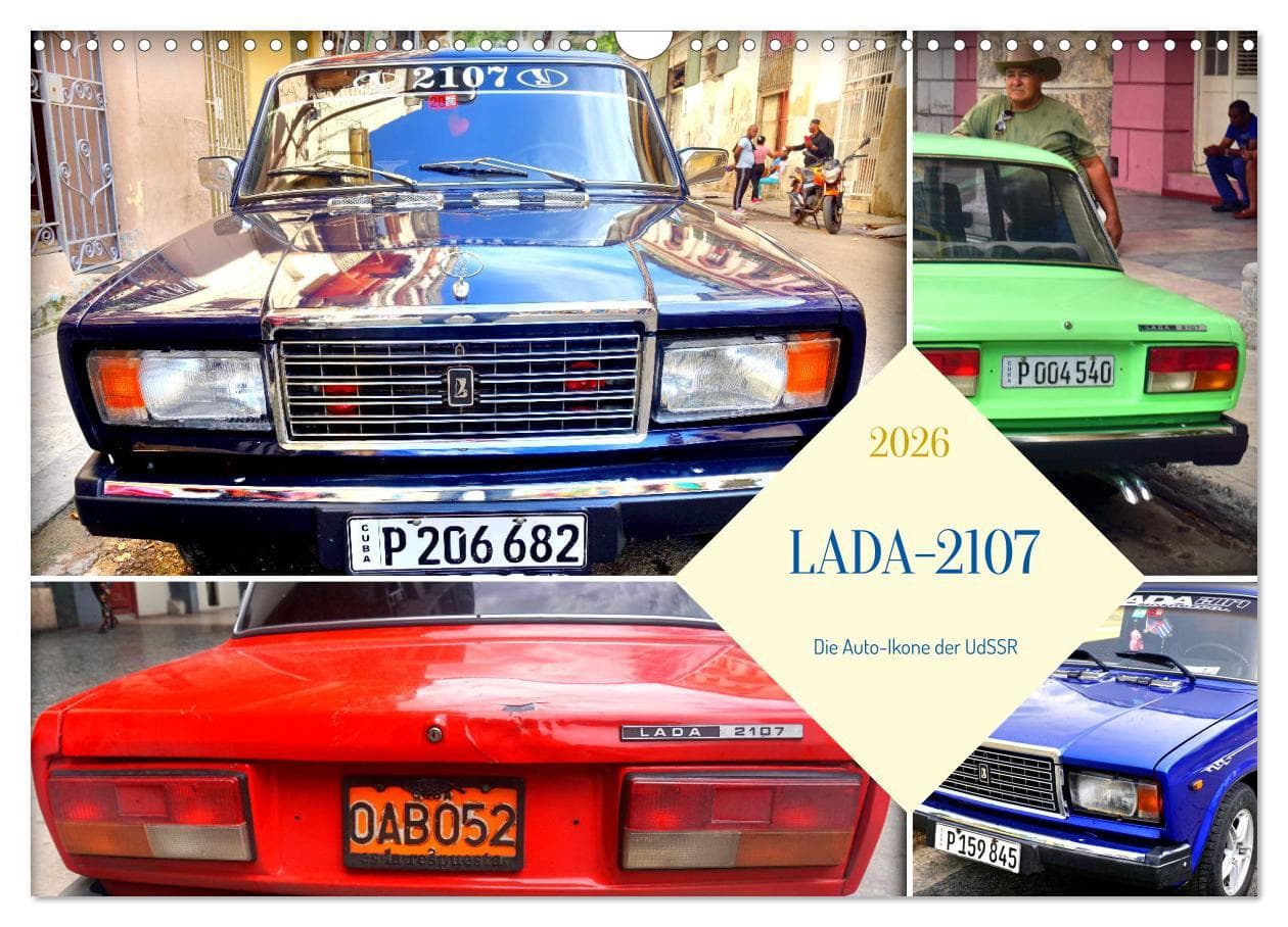 LADA-2107 - Die Auto-Ikone der UdSSR (Wandkalender 2026 DIN A3 quer), CALVENDO Monatskalender