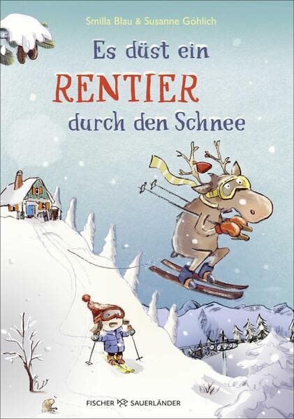 Es düst ein Rentier durch den Schnee