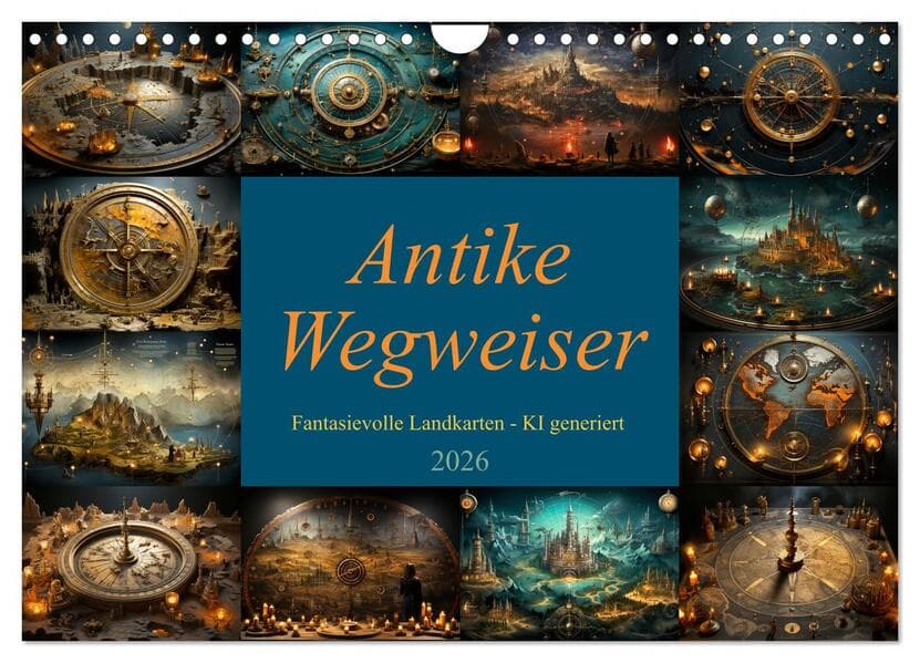 Antike Wegweiser (Wandkalender 2026 DIN A4 quer), CALVENDO Monatskalender