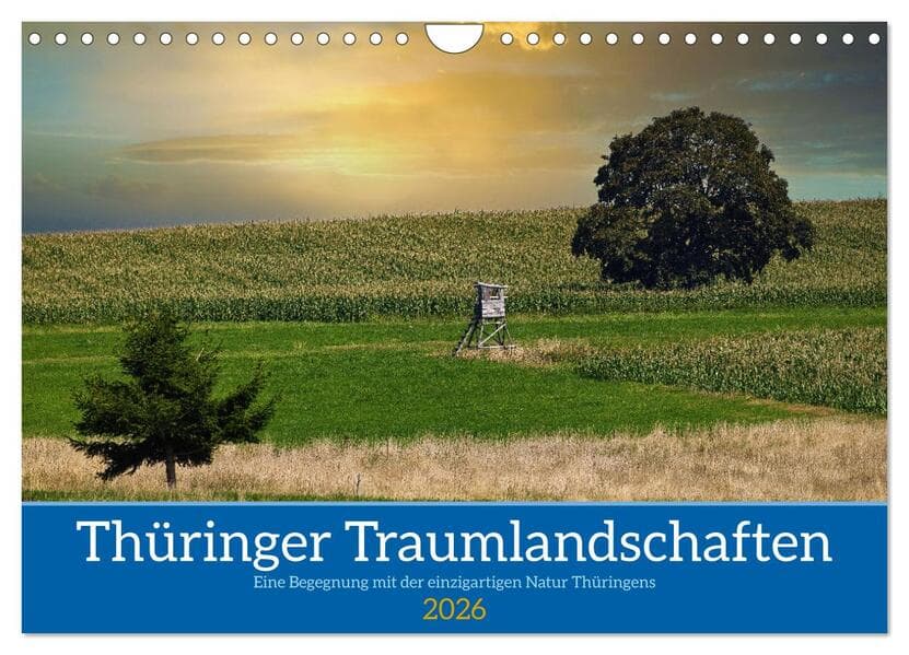 Thüringer Traumlandschaften (Wandkalender 2026 DIN A4 quer), CALVENDO Monatskalender