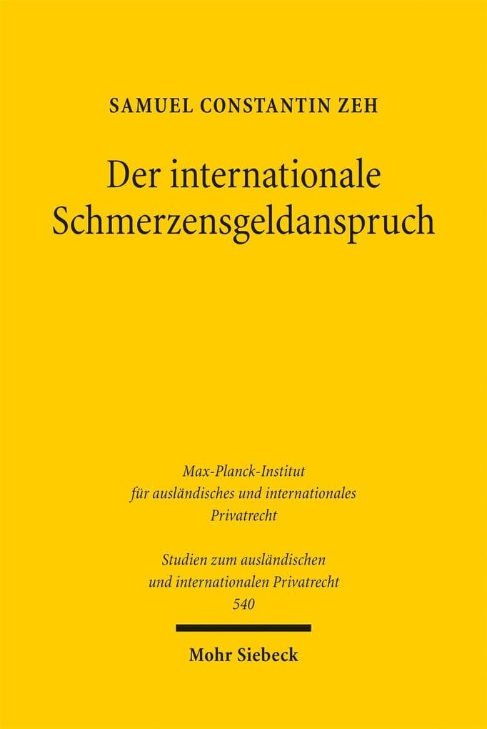 Der internationale Schmerzensgeldanspruch