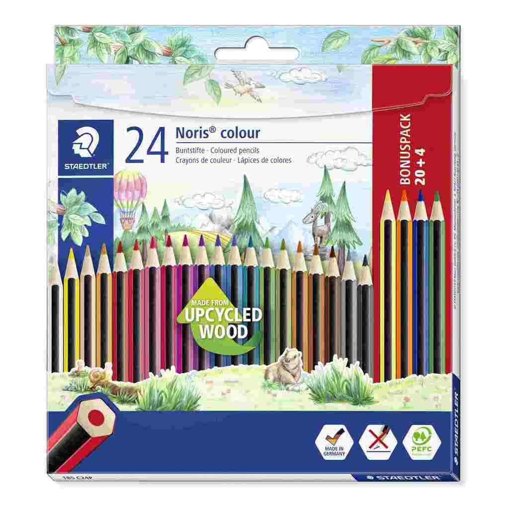 STAEDTLER Noris colour 185 Buntstift, 24er Set, 185 C24P