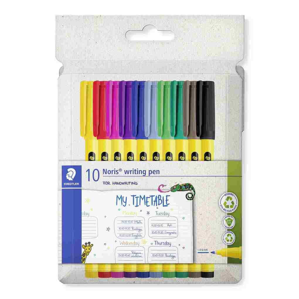 STAEDTLER Noris® writing pen 307, 10 Fineliner