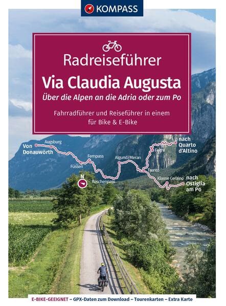 KOMPASS Radreiseführer Via Claudia Augusta