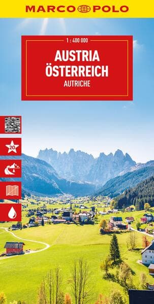 MARCO POLO Reisekarte Österreich 1:400.000