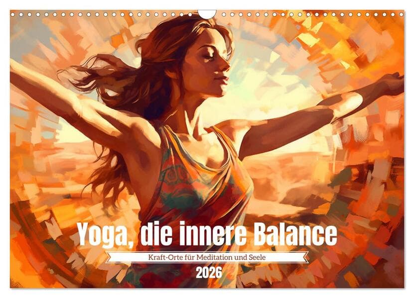 Yoga, die innere Balance (Wandkalender 2026 DIN A3 quer), CALVENDO Monatskalender