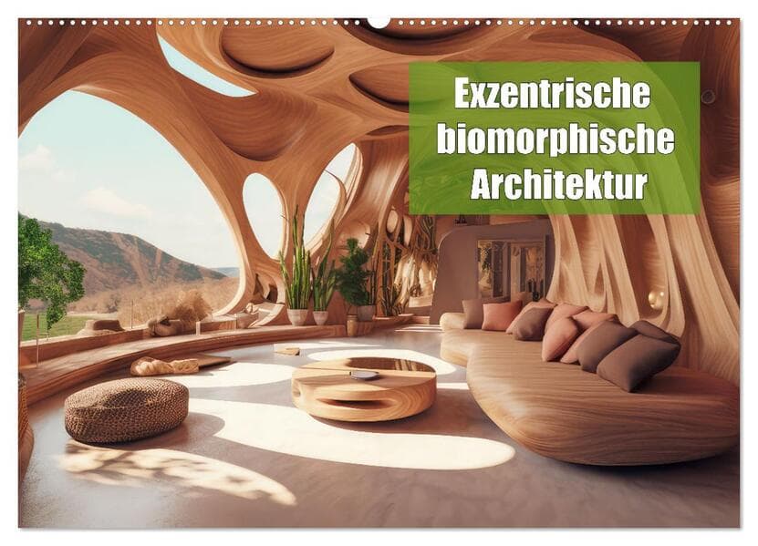 Exzentrische biomorphe Architektur (Wandkalender 2026 DIN A2 quer), CALVENDO Monatskalender