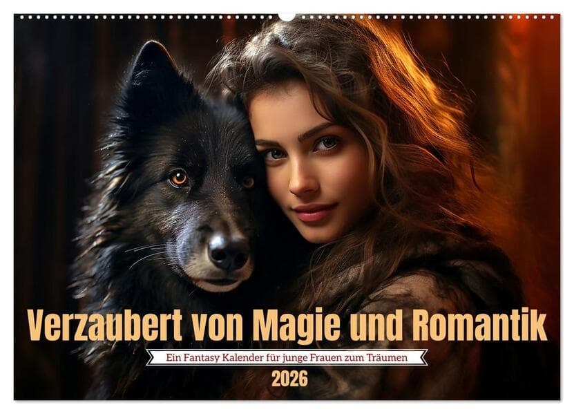 Verzaubert von Magie und Romantik (Wandkalender 2026 DIN A2 quer), CALVENDO Monatskalender