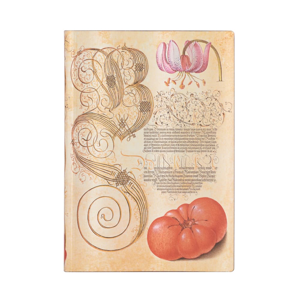Softcover Notizbuch Lilie & Tomate Midi Liniert