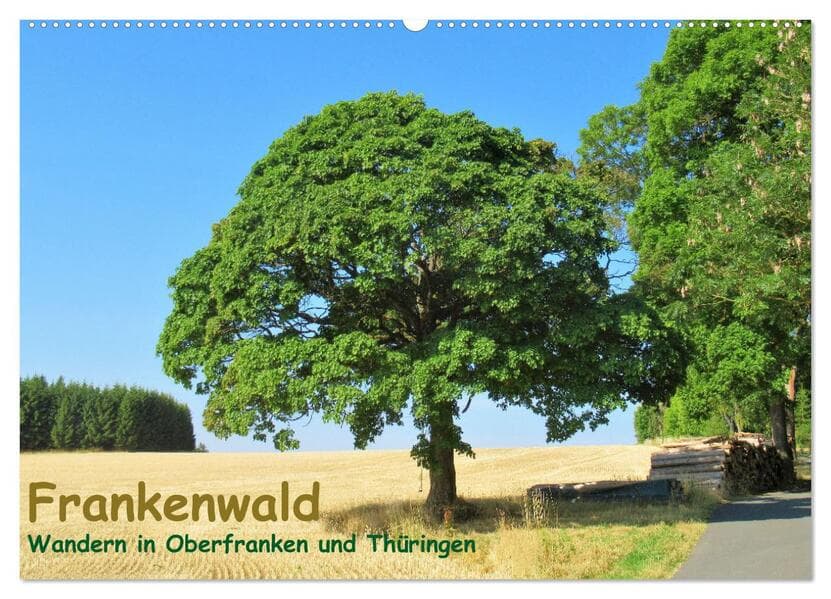Frankenwald - Wandern in Oberfranken und Thüringen (Wandkalender 2026 DIN A2 quer), CALVENDO Monatskalender