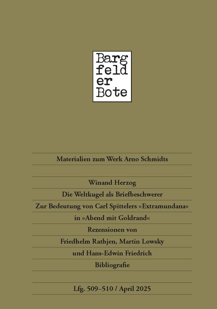Bargfelder Bote 509-510. Lieferung