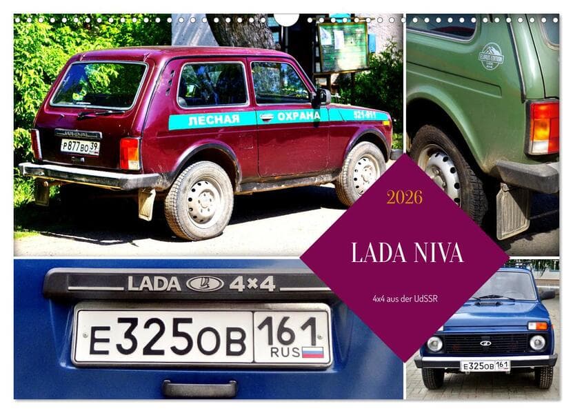 LADA NIVA - 4x4 aus der UdSSR (Wandkalender 2026 DIN A3 quer), CALVENDO Monatskalender