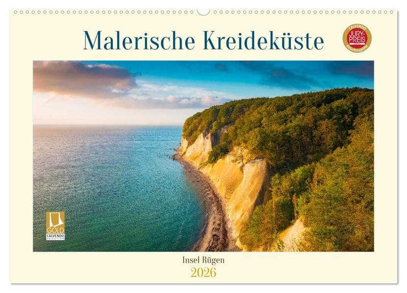 Insel Rügen - Malerische Kreideküste (Wandkalender 2026 DIN A2 quer), CALVENDO Monatskalender