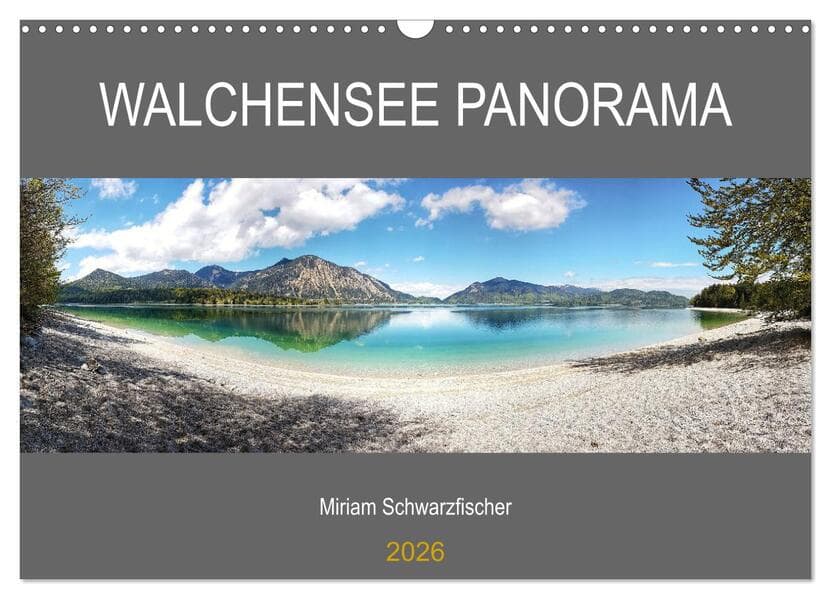 Walchensee Panorama (Wandkalender 2026 DIN A3 quer), CALVENDO Monatskalender