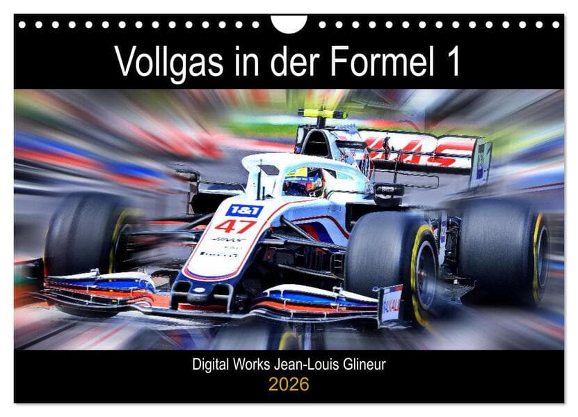 Vollgas in der Formel 1 (Wandkalender 2026 DIN A4 quer), CALVENDO Monatskalender