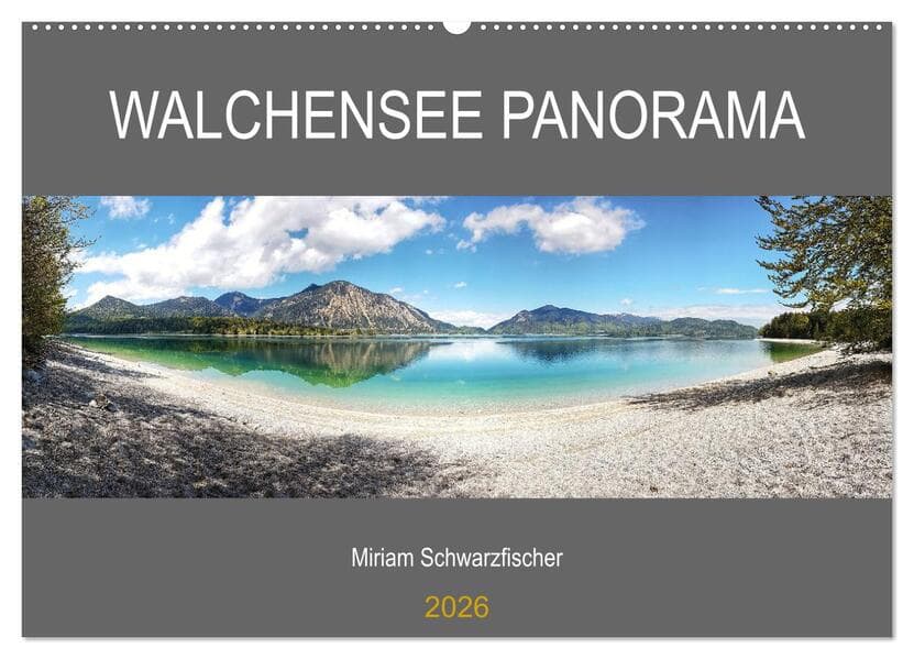 Walchensee Panorama (Wandkalender 2026 DIN A2 quer), CALVENDO Monatskalender