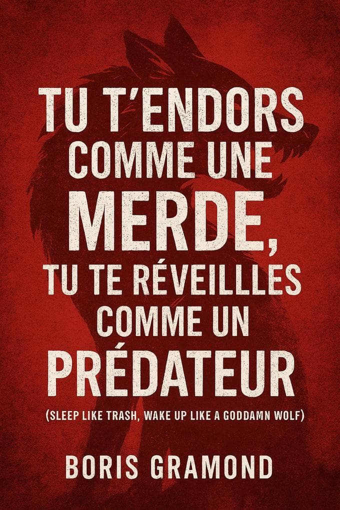 Tu t'endors comme une merde, tu te réveilles comme un prédateur