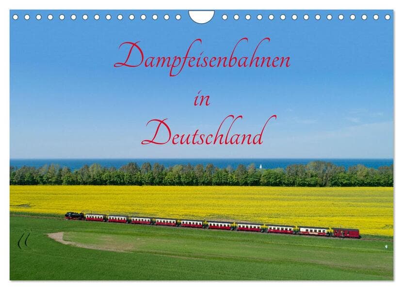 Dampfeisenbahnen in Deutschland (Wandkalender 2026 DIN A4 quer), CALVENDO Monatskalender