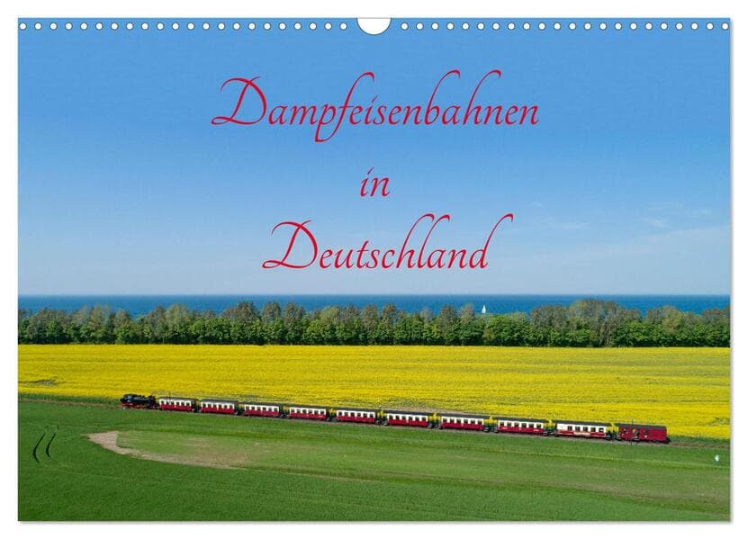 Dampfeisenbahnen in Deutschland (Wandkalender 2026 DIN A3 quer), CALVENDO Monatskalender