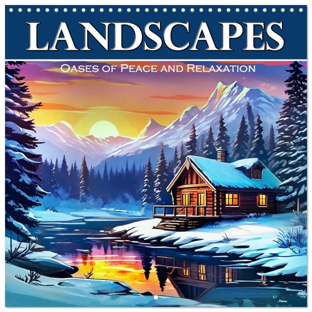 Landscapes - Oases of Peace and Relaxation (Wall Calendar 2026 12 × 12 Inch) CALVENDO 12 Month Wall