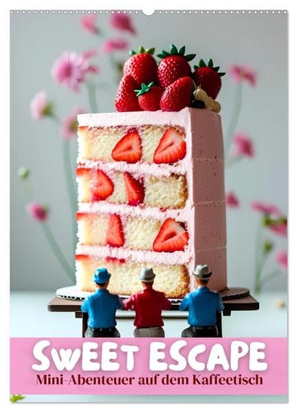 Sweet Escape - Mini-Abenteuer auf dem Küchentisch (Wandkalender 2026 DIN A2 hoch), CALVENDO Monatskalender