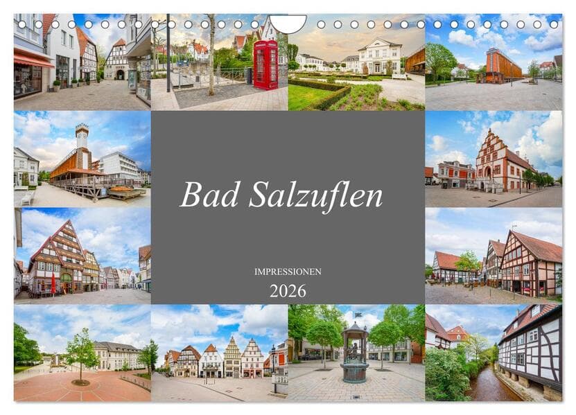 Bad Salzuflen Impressionen (Wandkalender 2026 DIN A4 quer), CALVENDO Monatskalender