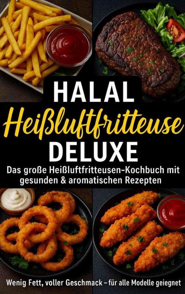 Halal Airfryer Deluxe: Das große Heißluftfritteusen-Kochbuch mit gesunden & aromatischen Rezepten FARBAUSGABE